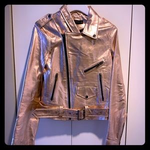 ROSE GOLD ZARA MOTO JACKET